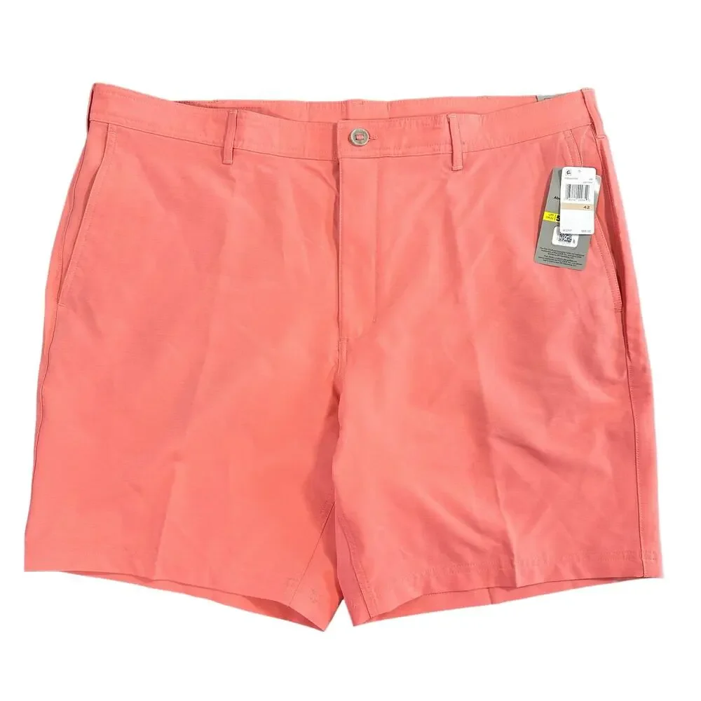 PGA TOUR Men's Flat Front Cross Over Golf Shorts 8